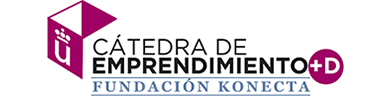 Logotipo de la cátedra de emprendimiento de la Fundación Konecta y la Universidad Rey Juan Carlos